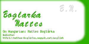 boglarka mattes business card